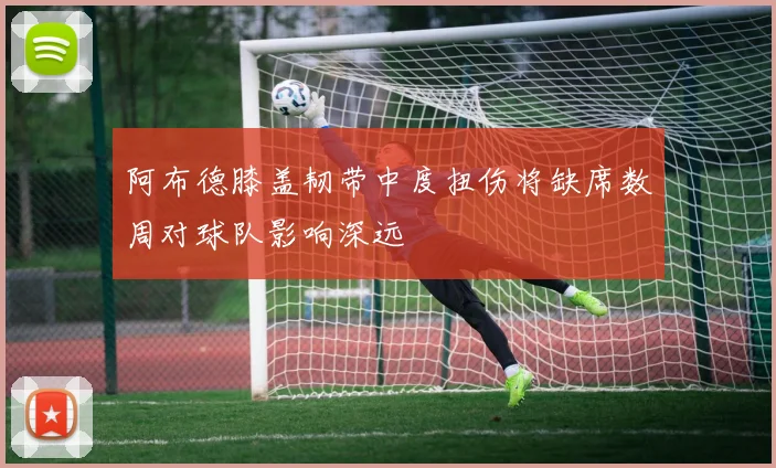阿布德膝盖韧带中度扭伤将缺席数周对球队影响深远